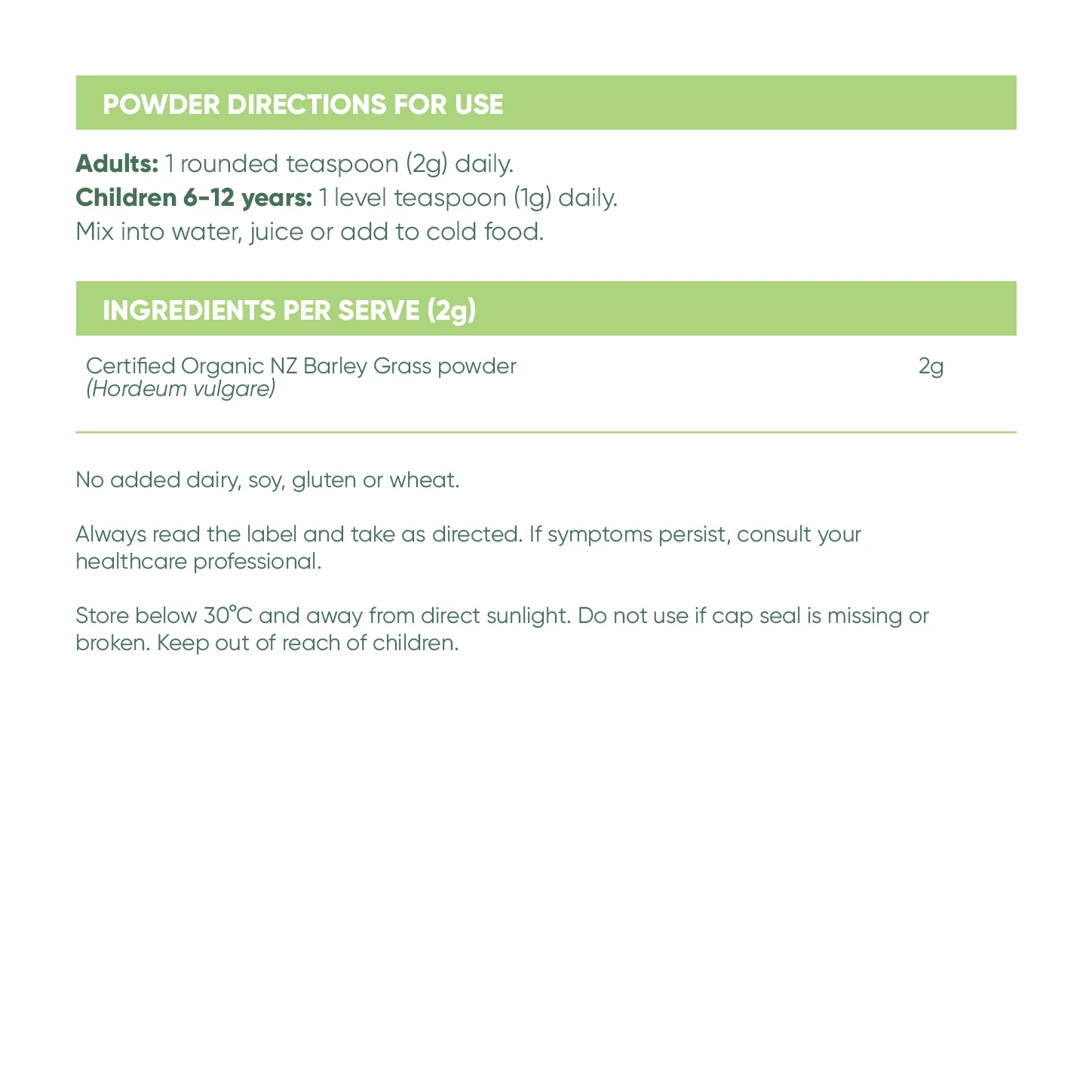 Barley Grass Certified Organic - Image 10